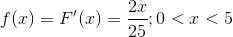 $(x) = F(x) = :30 < x <5