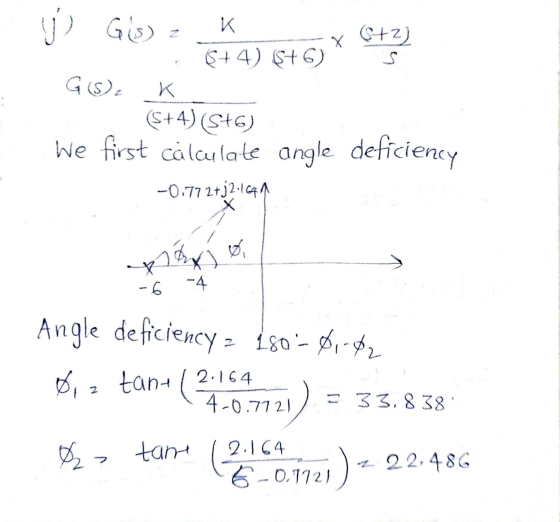 K K j Gis) C+2) 6+4) 5+6) S Gs). (5+4) (S+6) We first calculate angle deficiency -0.772+j2.1641 ø 24 X -6 -4 Angle deficiency