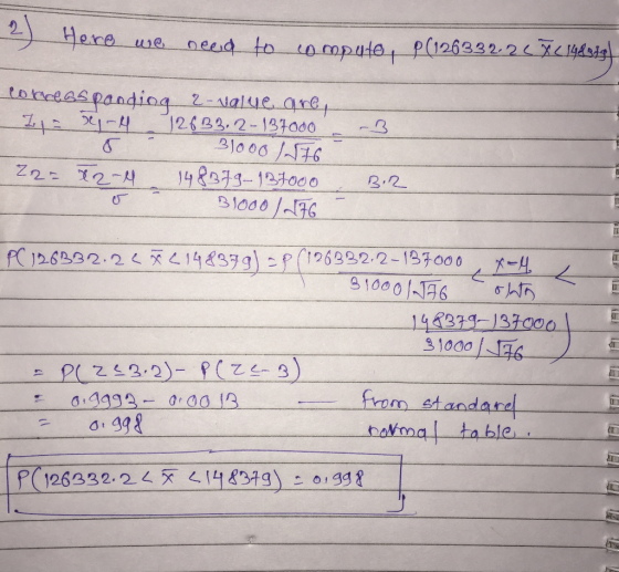 2) Here ue need to 0mpute p(126332.219ig to reeas paadi04 2-alue are 1262.2-131o00 21000 /16 14R073-121000 31000 /6 Z2 2-4 B.