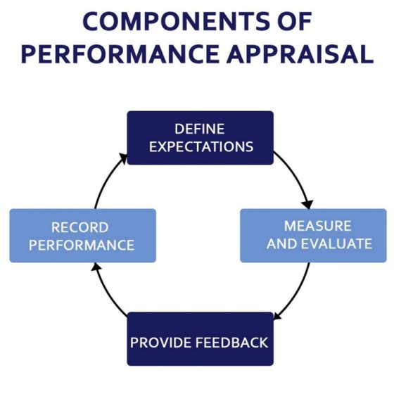 COMPONENTS OF PERFORMANCE APPRAISAL DEFINE EXPECTATIONS RECORD PERFORMANCE MEASURE AND EVALUATE PROVIDE FEEDBACK