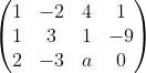 1-24 1 |1 3 1 -9 (2-3 d 0 /