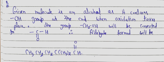 Civen alcohal a end uhen meeculk ia an- d the 6xidatien tary Conyertd the дуср H be Auedyole to loill be tomed -