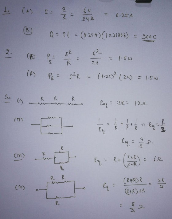 0.25A 242 Q It C0-25A(Ix30) -1 = 300C 2. (2 1S R 24 (A> (-253 (24) 1 R R R : 2R= 12 (TT) R + RR -7 R Cm> RxR R+ (2 R+R R (R4R