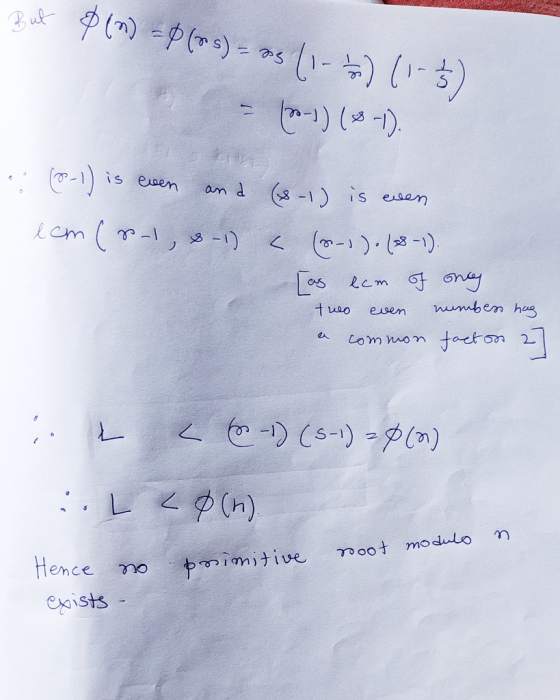 But $(n) = 8 (+5) = 25 (1-2) (1-2) (x-1) (8.1). (P-1) is even and lem (8-1, 0-1) - (&-1) is even a (x-1). (8-1). [as eem of o