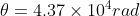 4.37 x 104rad