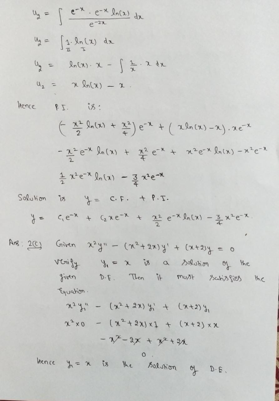 с e- u, e-n ln(x) | | da e-2 Ug = (1. ln (X) de д т О. 1. Ау , ln (X). X Г U₂ aba) Hence І. 2 2 - 9. а) ++) е* + ( 13 (1) -