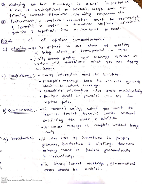 importance suh be a resourceful scientific to of inventive quaries Ans 4 the qCSON so are torying updating hiother knowledge