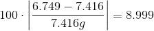 100. 6.749-7.416 7.4169 = 8.999