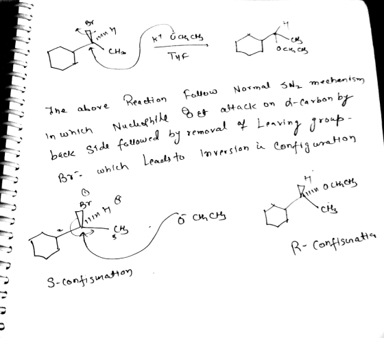 nh kt ú chaty Ос, си THE Leaving group - wed by removal of The above Reaction follow Normal Saz mechanism In which Nucleophil
