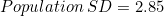 \small Population\:SD=2.85
