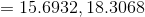 = 15.6932, 18.3068