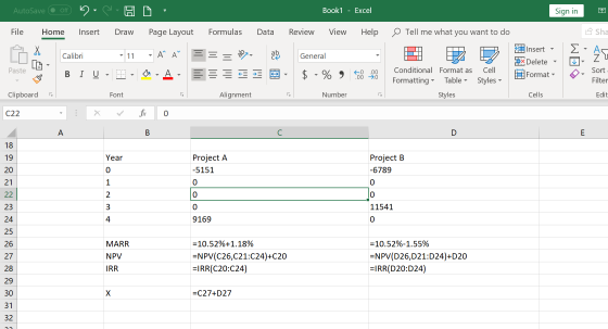 Book1- Excel AutoSave Off Sign in Sha View O Tell me what you want to do File Review Help Home Insert Draw Page Layout Formul