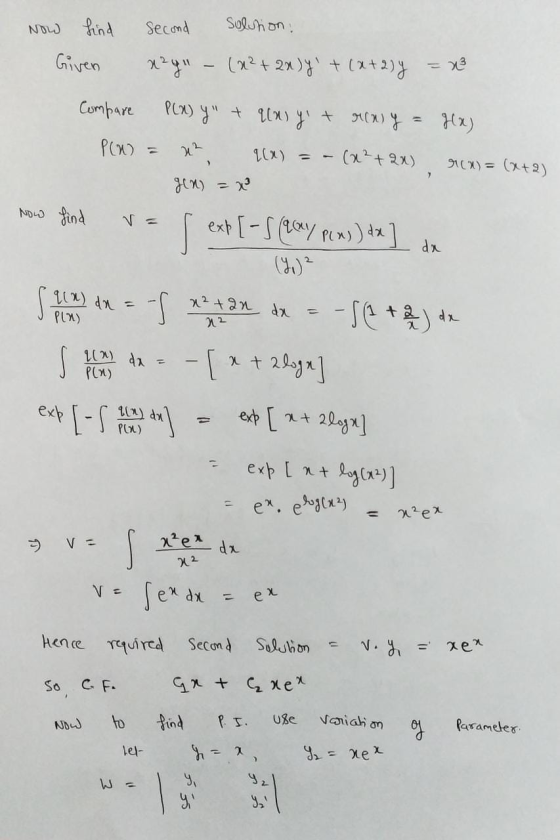 Now Second solution: find Given x²y (x²+2x)) + (x+2) Y 73 Compare P(x) y + xy + xy. 262) = (x² + 2x) Hx) Pla 90%) = (+2) 2