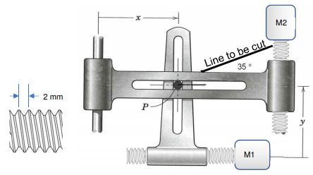 M2 Line to be cut 35 2 mm M1