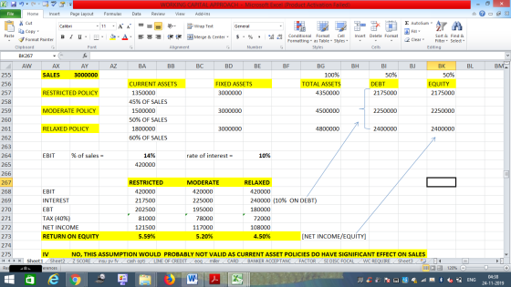 - 2x Σ AutoSum : A Fill Sort & 2 Clear Filter Editing Find & Select BJ BL BM WORKING CAPITAL APPROACH - Microsoft Excel (Prod