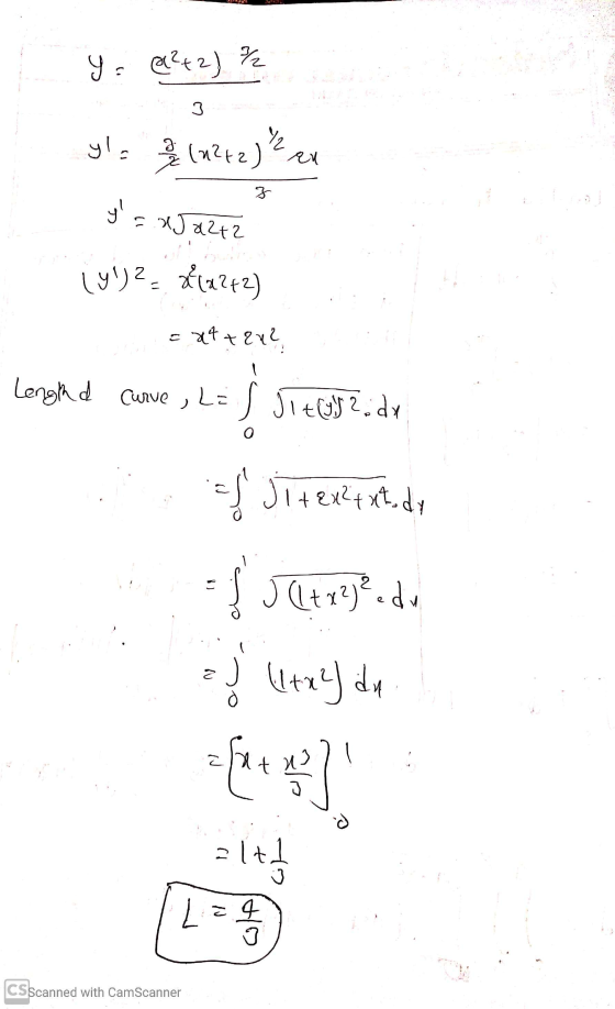 y = 1²+2) / 3 yl. 72 (2242) ² eu z y = xJa2+2 (Y)2= 4x242) X4+8w? Lenghd Curve , L : S Jitys?:dx Luj Shale.de = f Jitex?extod