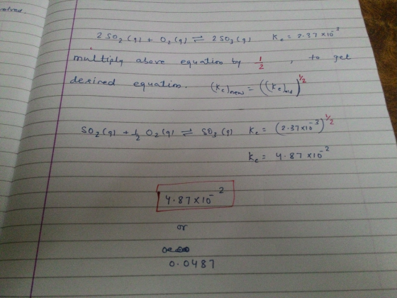 = 2. 37 x 10 25o2 (a1 + O, (q) = 250 (9) kan multiply above equation by h desired equation. (kalean = ((keland) to to get So₂
