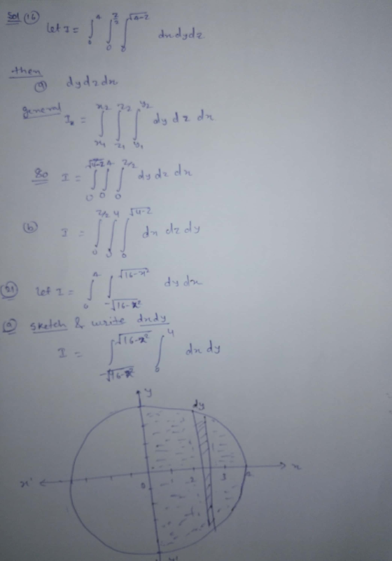 Sol (1 -Z Let I= dudydz then dydada general 1 = aly dz dn dy dzdu 000 ²4 Ju-2 du dzdy 3 !! Let I = 1 116-1² dydare -116-x wri