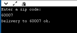 Enter a zip code: 60007 Delivery to 60007 ok.