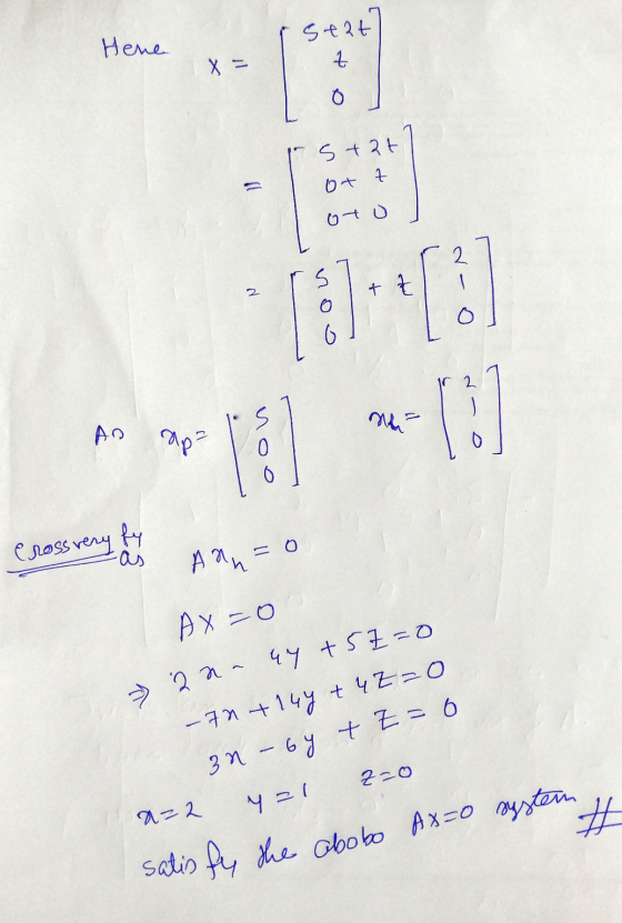 Hene 5+2t t X = o stat = ot 7 oto 2 + Z 2 си? S 0 0 ro AD Ap² fy O Crossvery -as Aan= Ax=0 » 2n- 4y + 5z=0 -70 +144 + 4z=0 3M