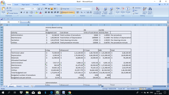 Book1 - Microsoft Excel - X Home Insert Page Layout Formulas Data Review View * Cut Copy - General Wrap Text 3 Merge & Center