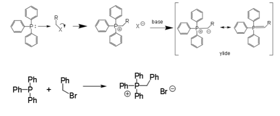 y base R of knogo podemos ylide Ph Ph Ph Ph Ph-P Ph- Ph + Bh Bro Br