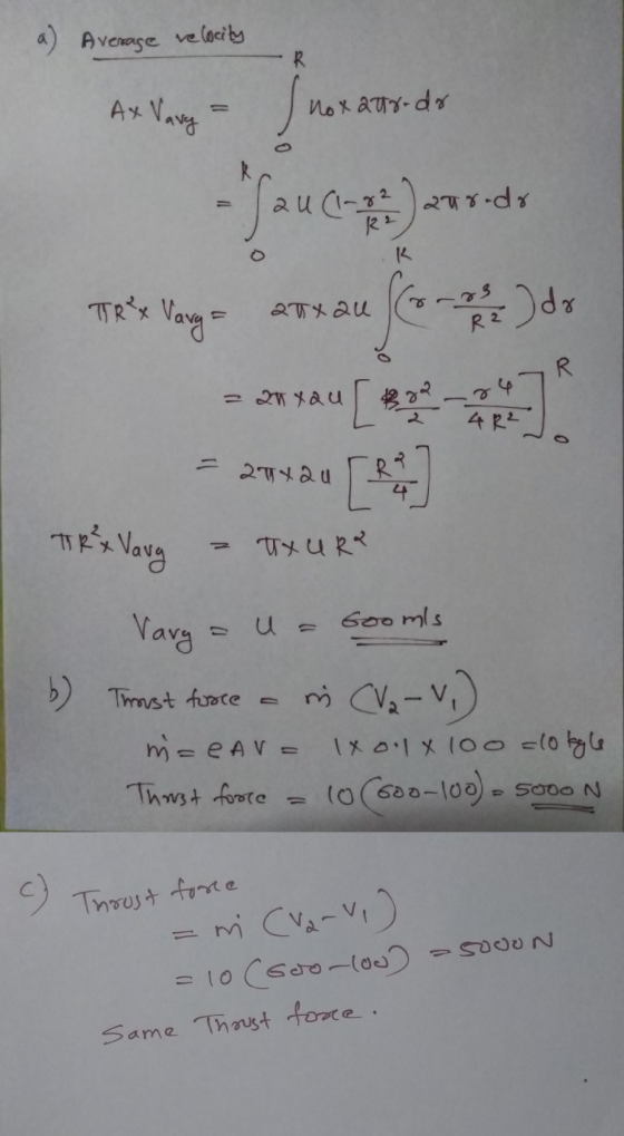 a) Average relocity R Ax Vary nox atrodo Land aurado o TR²x Vary - aux au 23 R2 . do 7 R = 20 xau r4 4R² = a1x2u TR² Vary Txu