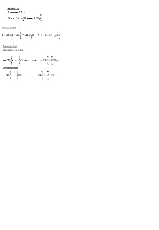 R. Combination or Couplirg -CH-C + + . CCH CH CH2- Disproportionation