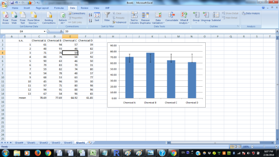 Bookl Microsoft Exce HomeInsertPage LayoutFormulas Data Review ViewJMP Show Detail Data Analysis ฐ Properties Hide Detail Fro