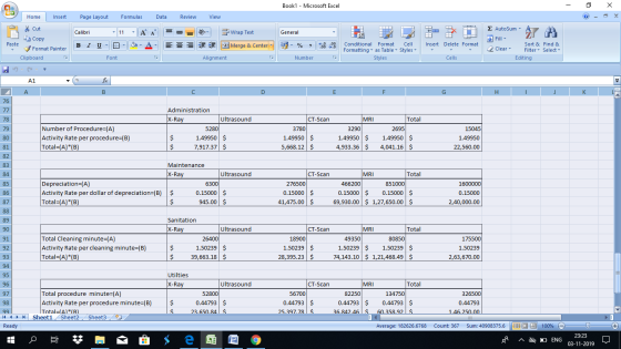 Book1 - Microsoft Excel - X Home Insert Page Layout Formulas Data Review View * Cut Copy - General Wrap Text 3 Merge & Center