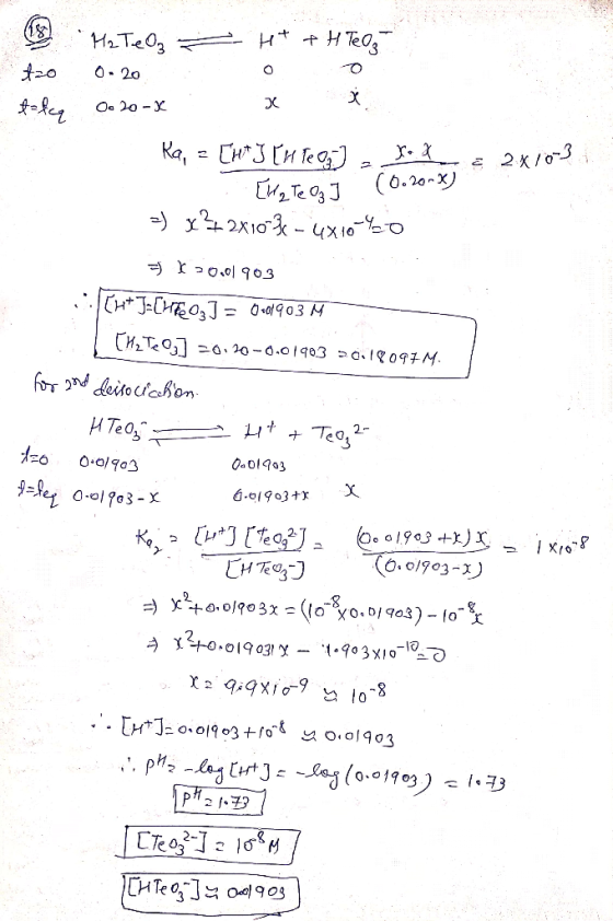 H HTes H2Te3 t20 O 20 Oc 20-X e 2/03 (0.20-x) y2x10-4x100 CH*J-C J 0-903 M for 2ndloisociabon HtTeo2 HTeo Oa 01903 0-0/903 9=