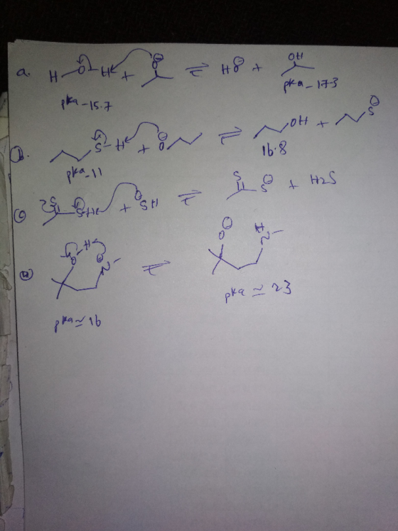 a. さっ円ー pea-1は3 pk-15.7 16.8 pka 23