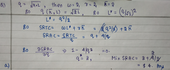 q= NkoL, then w=2 8=2 R=2 so q (E, L) = N2L 80 L = (1/52)2 L - 92/2 80 SRTC= WLtok - 9218 +2k SRAC = SRTC = 9+ 419 80 OSRA