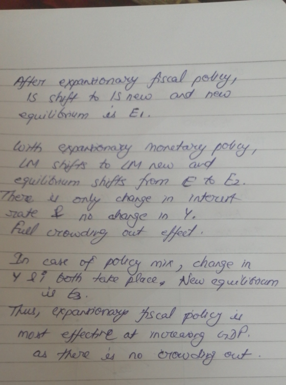 ffken expantionary Ascal poly IS shif hoSnew and heuo eilbum s EL wrt espartionay monetary poty avd quilbrun shifts frem E 7గ