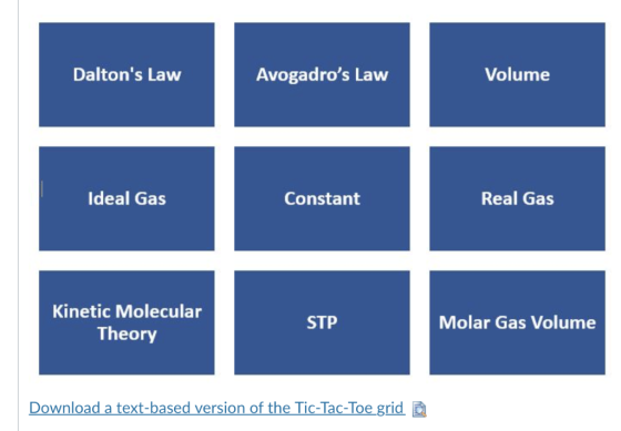 Daltons Law Avogadros Law Volume Ideal Gas Constant Real Gas Kinetic Molecular Theory STP Molar Gas Volume Download a text-
