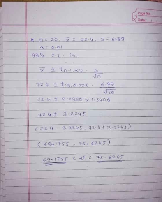 Page No. Data: 99% ст. is J20 2.4± 3.2245 (:12.4-3.2245, 干2.4 +3.2245) ( 69-175 75, 6245)