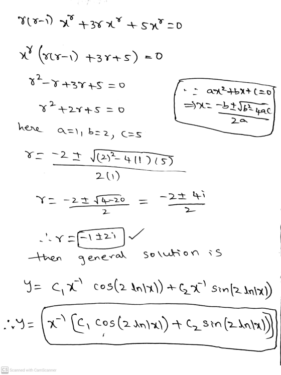 8(8-1) i +38x² + snozo x* (ver-1) +3r+s) - EO g²_873875 co . ar?+bx+(20 +2=-b£ 56²490 2 ४ + 28+5=o 2a here a=1, 6=2,c=s r=-2