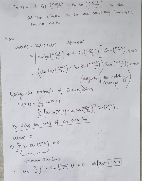 na at L In (t) = de Cop (naat) + en sin (naat), in the Solution wheree do, en aree arbitray Constents for all NEN Now, Inta 1