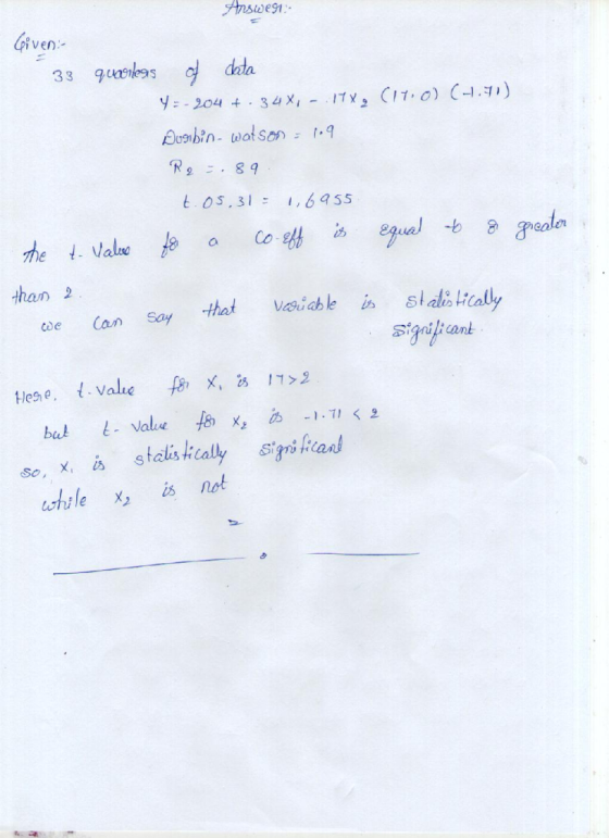 iven 33 quaegs daa t.os, 31,6455 ealer 凼 al 8 Co heValne o than cde Can Say signilicant not chile xi