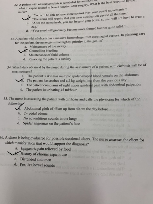 32. A patient with ulcerative colitis is scheduled for an ilosti what to expect related to bowel function after surgery. What