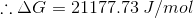 :: AG = 21177.73 J/mol