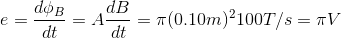 e dos = A2 = 7(0.10m)2100T/s = TV dB =