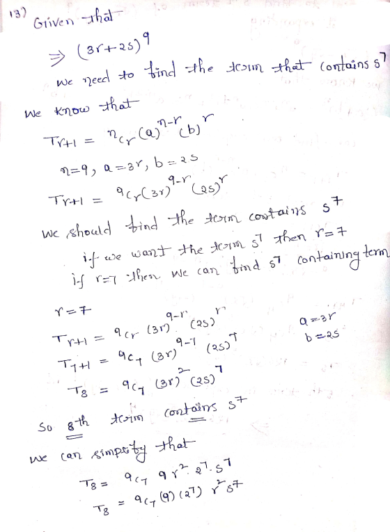 We need to find the desum that contains s? 132 Griven that → (3r+-2539 We know that Meri Carb) r Trti - Tril= n=9, Q=37, b=25