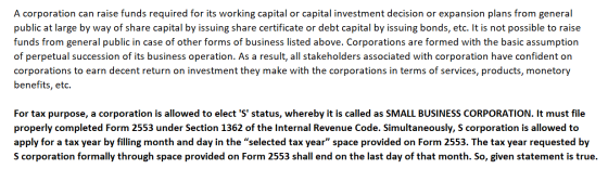 A corporation can raise funds required for its working capital or capital investment decision or expansion plans from general