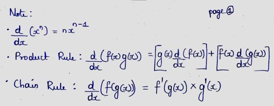 Note: page n-1 = na d Coc? da Pr Product. Rule : d (foogles) d. Pogos = [gco.crc)* |co diges (fgey) = f(960) ogle) • Chain R