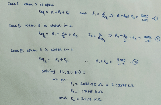 CaseI hn S is open V 12 Ren R,thzt RaB00 1.09 Rea RitRt and Case when S is closcd in a V B000 1-24 Cade nm S ts closed in b R