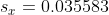 Sy = 0.035583