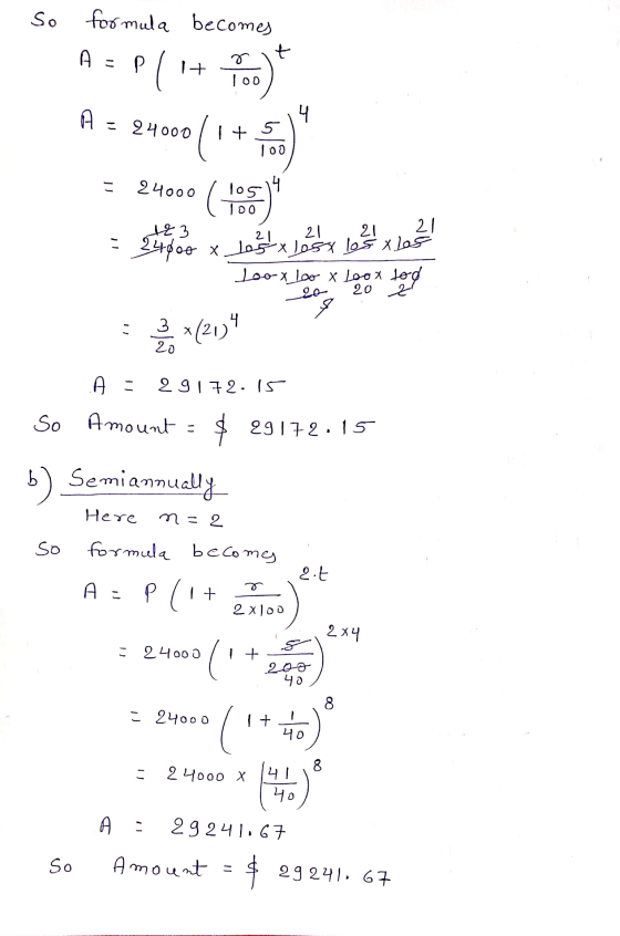 So for mula becomes A = 24000 (1 + ) - = 24000 (to say 24000 / = x lobby lesbian bon lazy 1oox_loo x Loox too 20 20 21 - te (