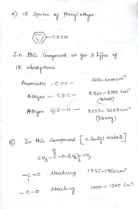 A) R Spec ha he . -C=CH C2Jea Neak) k-3333- 326cm Son this compound 「n-tuh! acetat 사rechin c-o