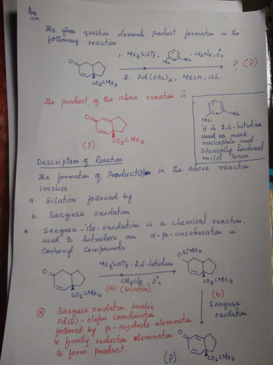 the given following formation in the question demands product reaction R 1. Mezsiots, Chacle, oe → MeeN, 12h. ? CP) coache, 2